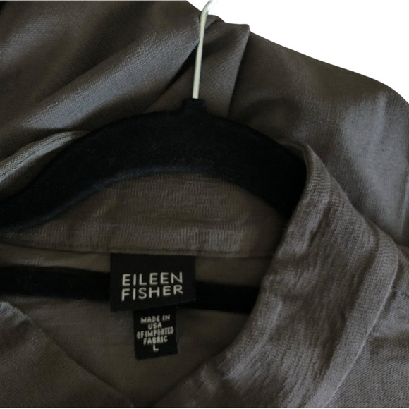 Eileen Fisher Army Green zipper up jacket - Picture 5 of 6